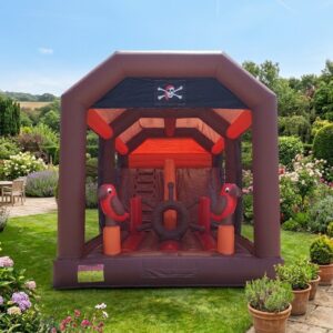 Combo Hinchable Piratas montado para una fiesta en Alcorcón