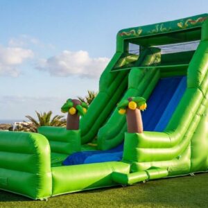 Tobogán Acuático Jungla con Piscina montado para una fiesta en Alcorcón